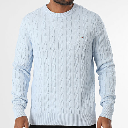 Tommy Hilfiger - Pull Classic Cable 3132 Bleu Ciel