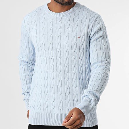 Tommy Hilfiger - Pull Classic Cable 3132 Bleu Ciel
