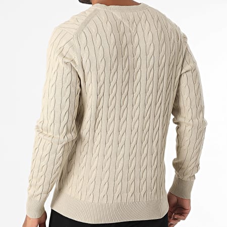 Tommy Hilfiger - Pull Classic Cable 3132 Beige Foncé