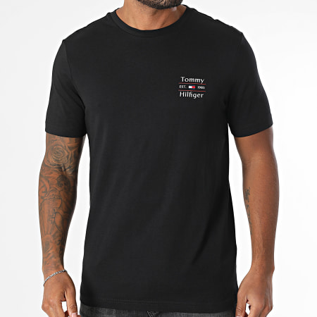 Tommy Hilfiger - Tee Shirt Stack 8622 Noir