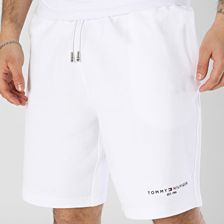 Tommy Hilfiger - Short Jogging Small Tommy Logo 8698 Blanc