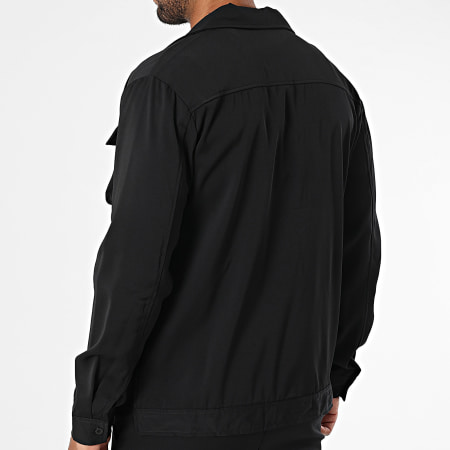 MTX - Zwart 0AB Cargo Broek en Overhemd Set