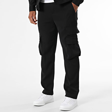 MTX - Zwart 0AB Cargo Broek en Overhemd Set
