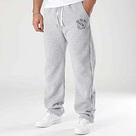 Noah Lunsi x Éh Toi Là ! - Eh Toi Là Pantaloni da jogging a gamba larga Grigio erica Nero
