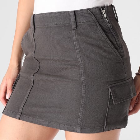 Only - Jupe Jean Femme Prime Gris Anthracite