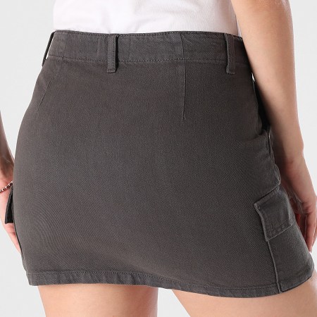 Only - Jupe Jean Femme Prime Gris Anthracite