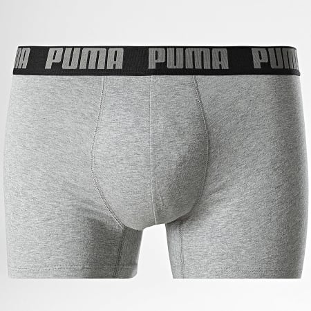 Puma - Lot De 6 Boxers 701227792 Blanc Gris Chiné Noir