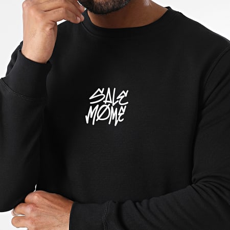 Sale Môme Paris - Sudadera Cuello Redondo Geomedrips Conejo Negro