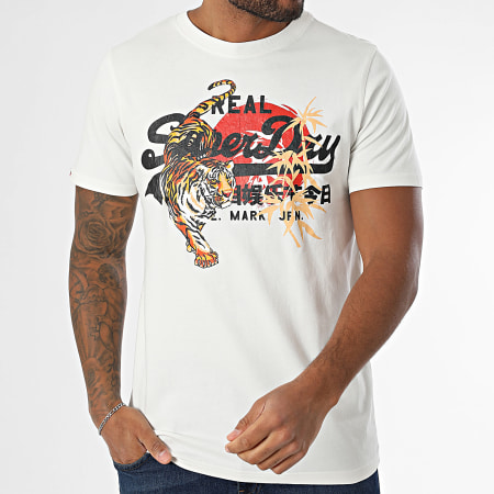Superdry - Camiseta Tokyo M1012111A Blanca