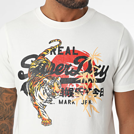 Superdry - Camiseta Tokyo M1012111A Blanca