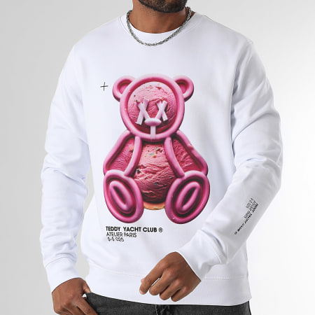 Teddy Yacht Club - Sudadera Crewneck Atelier Paris Ice Ice Paris Blanc