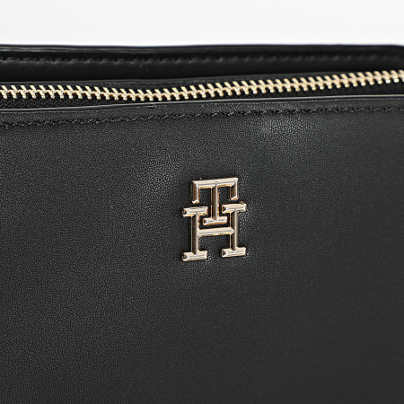 Tommy Hilfiger - Sac A Main Femme Logotape Camera 7229 Noir Doré