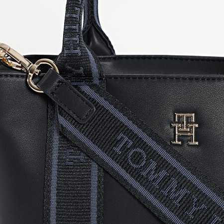 Tommy Hilfiger - Sac A Main Femme Logotape Mini Tote 7201 Bleu Marine