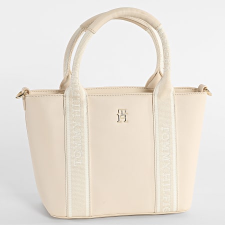 Tommy Hilfiger - Sac A Main Femme Logotape Mini Tote 7201 Beige