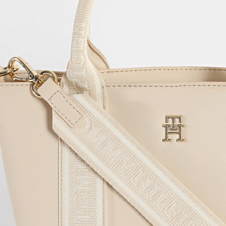 Tommy Hilfiger - Sac A Main Femme Logotape Mini Tote 7201 Beige