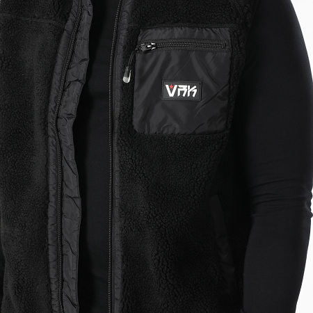 Vrunk - Veste Sans Manches Sherpa Noir