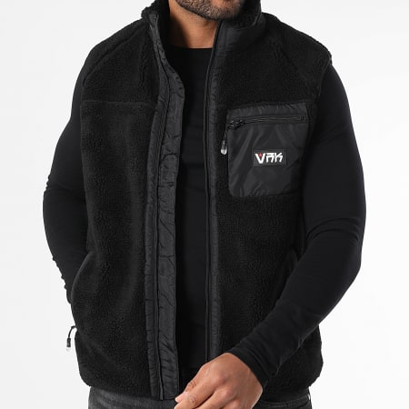 Vrunk - Veste Sans Manches Sherpa Noir