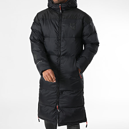 Vrunk - Doudoune Longue Capuche Black Noir