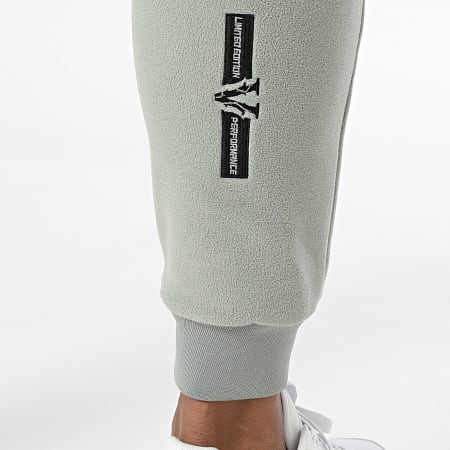Vrunk - Ensemble Veste Zippée Capuche Et Pantalon Jogging Polar Vert Clair Noir