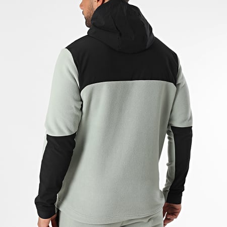 Vrunk - Ensemble Veste Zippée Capuche Et Pantalon Jogging Polar Vert Clair Noir