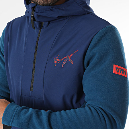 Vrunk - Ensemble Veste Zippée Capuche Et Pantalon Jogging Polar Bleu Marine