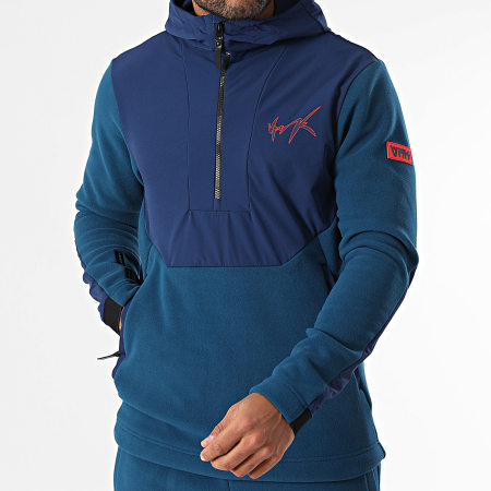 Vrunk - Ensemble Veste Zippée Capuche Et Pantalon Jogging Polar Bleu Marine