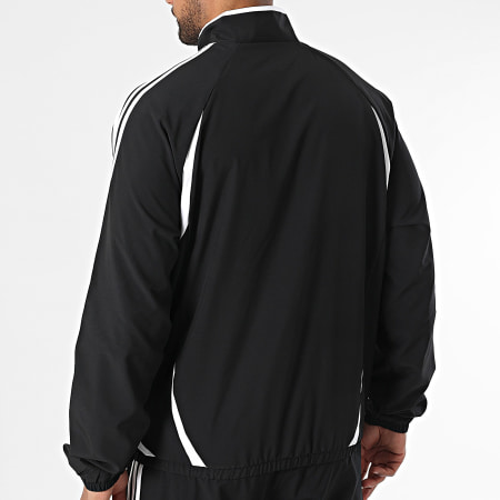 Adidas Originals - Ensemble De Survetement A Bandes Teamgeist JC6227 JC6228 Noir Blanc