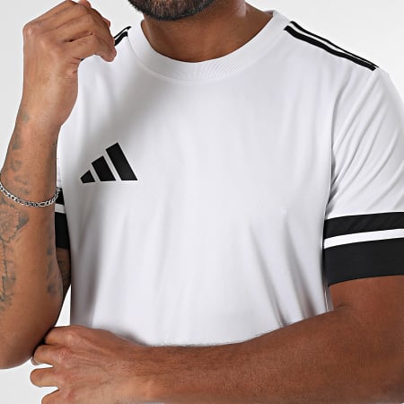 Adidas Sportswear - Ensemble Tee Shirt Et Short Jogging Squa 25 JG5835 JN5469 Blanc Noir