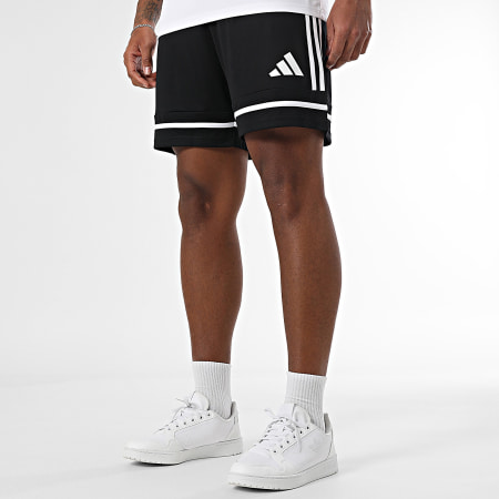 Adidas Sportswear - Ensemble Tee Shirt Et Short Jogging Squa 25 JG5835 JN5469 Blanc Noir