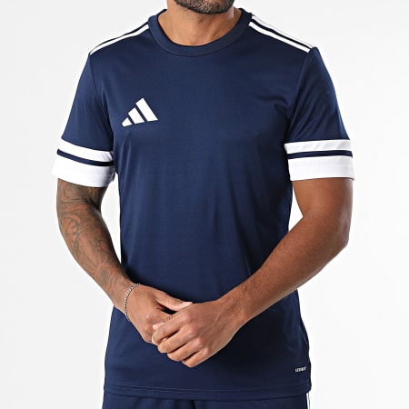 Adidas Sportswear - Ensemble Tee Shirt Et Short Jogging Squa 25 JG5830 JH3410 Bleu Marine Blanc