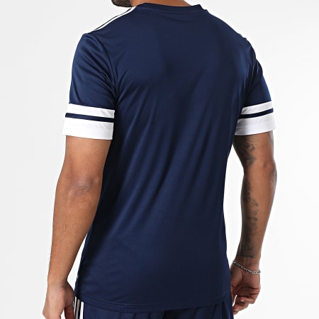 Adidas Sportswear - Ensemble Tee Shirt Et Short Jogging Squa 25 JG5830 JH3410 Bleu Marine Blanc
