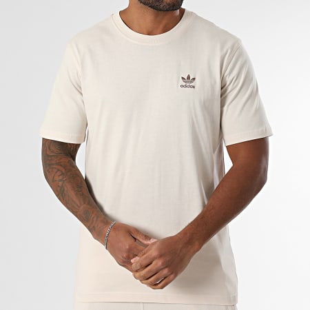 Adidas Originals - Ensemble Tee Shirt Et Short Jogging Trefoil Essential JC9991 IY8518 Beige