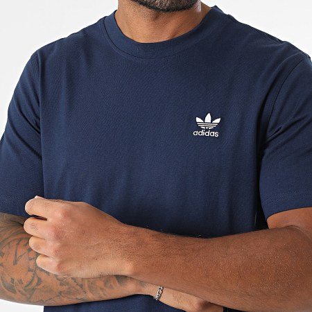 Adidas Originals - Ensemble Tee Shirt Et Short Jogging Trefoil Essential JC9989 IY8521 Bleu Marine