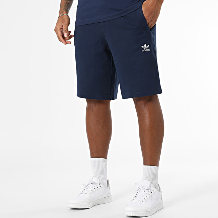 Adidas Originals - Ensemble Tee Shirt Et Short Jogging Trefoil Essential JC9989 IY8521 Bleu Marine