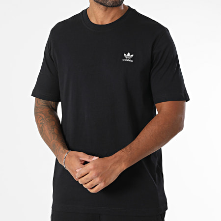 Adidas Originals - Ensemble Tee Shirt Et Short Jogging Trefoil Essential JI8545 IY8520 Noir