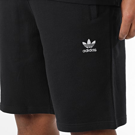 Adidas Originals - Ensemble Tee Shirt Et Short Jogging Trefoil Essential JI8545 IY8520 Noir