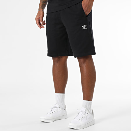 Adidas Originals - Ensemble Tee Shirt Et Short Jogging Trefoil Essential JI8545 IY8520 Noir