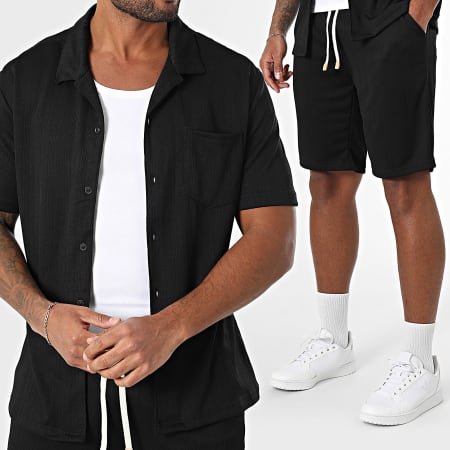 MTX - Ensemble Chemise Manches Courtes et Short Jogging Noir