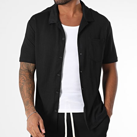 MTX - Ensemble Chemise Manches Courtes et Short Jogging Noir