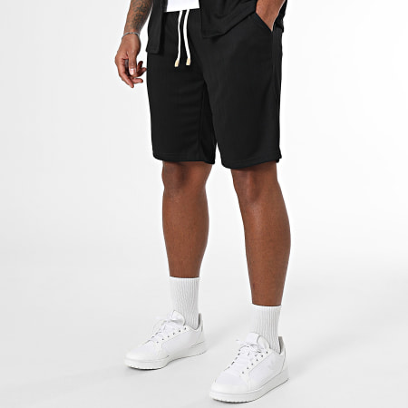 MTX - Ensemble Chemise Manches Courtes et Short Jogging Noir