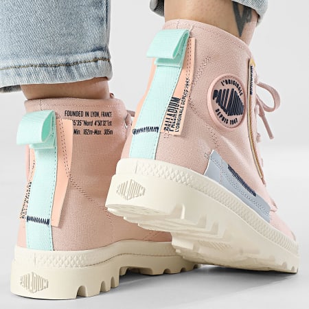 Palladium - Boots Femmes Pampa Underlayer 99183 Rose Smoke