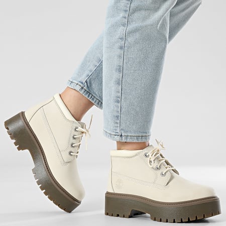 Timberland - Boots Femme Stone Street Mid Lace Waterproof A2HA9 Natural Nubuck