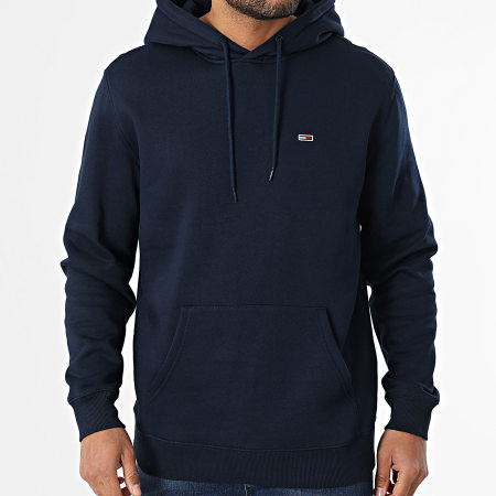 Tommy Jeans - Sweat Capuche Flag 0742 Bleu Marine