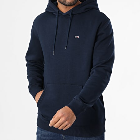 Tommy Jeans - Sweat Capuche Flag 0742 Bleu Marine
