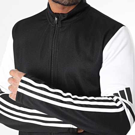 Adidas Sportswear - Veste Zippée SQ25 JE2774 Noir Blanc
