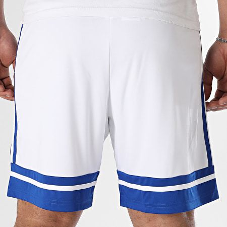 Adidas Sportswear - Short Jogging Squa 25 JH3409 Blanc Bleu Roi