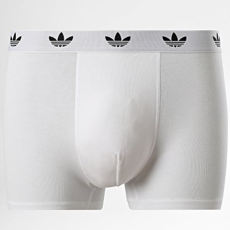 Adidas Originals - Lot De 3 Boxers JK3870 Blanc Gris Chiné Noir