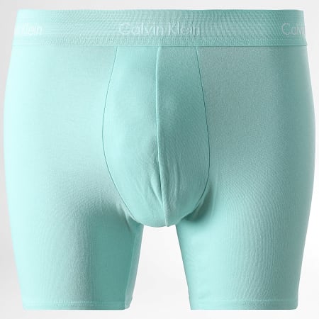 Calvin Klein - Lot De 5 Boxers Brief NB3794A Gris Bleu Marine Bleu Clair Turquoise Vert Clair