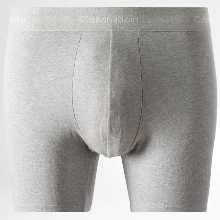 Calvin Klein - Lot De 5 Boxers Brief NB3794A Gris Bleu Marine Bleu Clair Turquoise Vert Clair