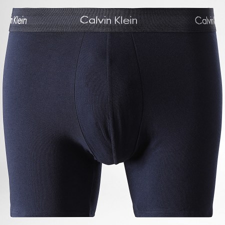 Calvin Klein - Lot De 5 Boxers Brief NB3794A Gris Bleu Marine Bleu Clair Turquoise Vert Clair